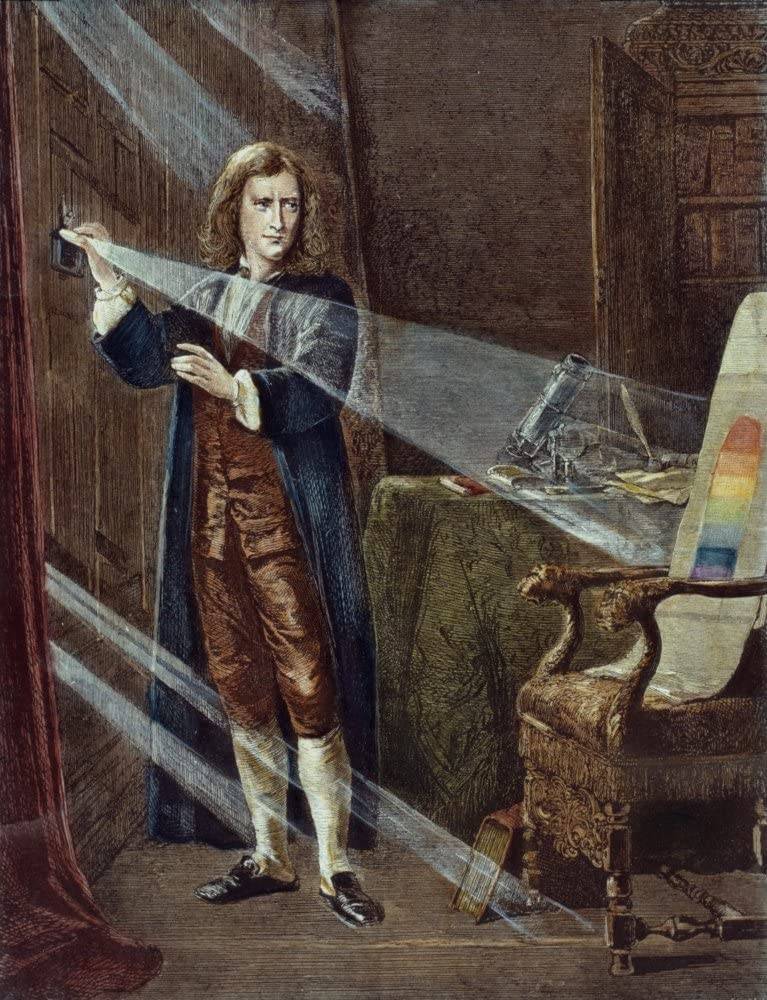 تاریخچه تکنولوژی  طیف‌سنجی شاید به اولین آزمایش‌هایی برگردد که نیوتن در قرن ۱۷ انجام داد.